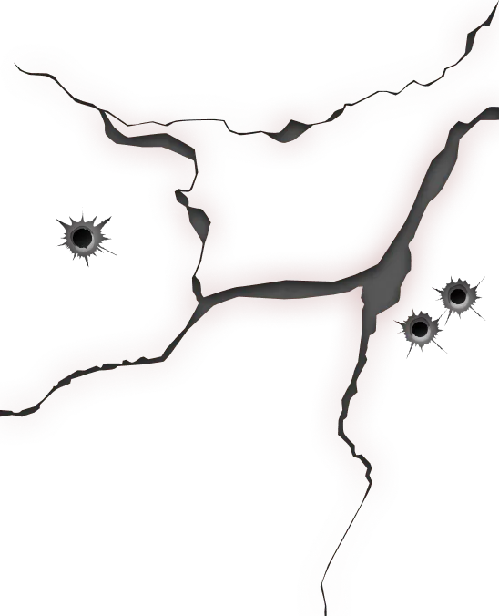 亀裂のイラスト