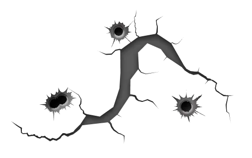 亀裂のイラスト